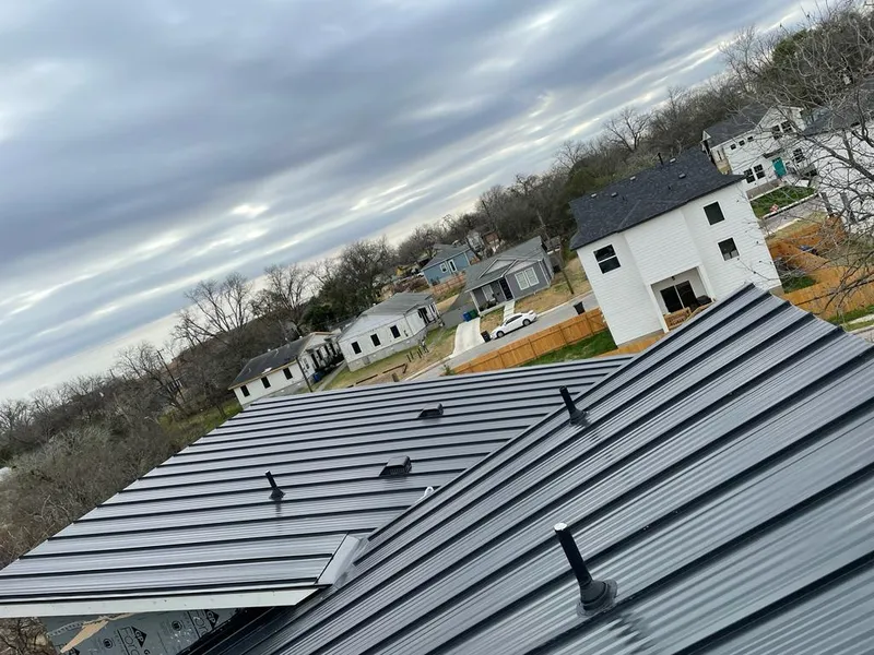 Standing seam metal roof panels with vents for Skylight Repair in Home Gardens